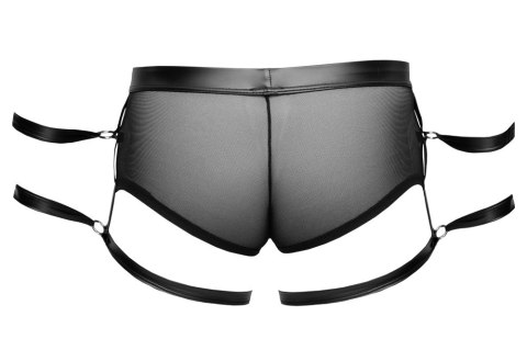 Svenjoyment Bondage Spodenki Czarne L z Podwojnymi Mankietami i Powernet Svenjoyment Bondage Spodenki Czarne L z Podwojnymi Mankietami i Powernet