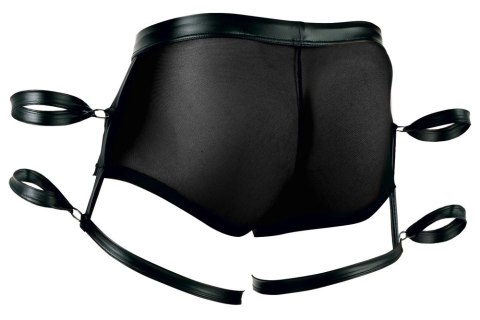 Svenjoyment Bondage Spodenki Czarne L z Podwojnymi Mankietami i Powernet Svenjoyment Bondage Spodenki Czarne L z Podwojnymi Mankietami i Powernet