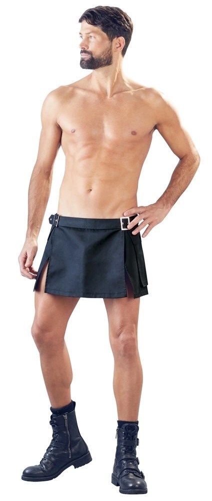 Svenjoyment Krotka Spodnica Gladiatorska Czarna L/XL z Klamrami Svenjoyment Krotka Spodnica Gladiatorska Czarna L/XL z Klamrami