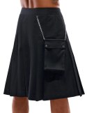 Svenjoyment Spodnica Męska Kilt XL Czarna z Odpinaną Kieszenią