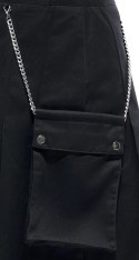 Svenjoyment Spodnica Męska Kilt XL Czarna z Odpinaną Kieszenią