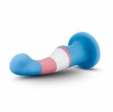 Blush Avant Pride True Blue silikonowy model z przyssawką 17 cm