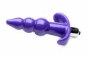 Bubbly Wibrujący Korek Anatomiczny z Prążkowaną Powierzchnią, Czarny