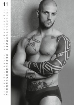 Calendario Pin-up Men 2025 - wyjątkowy kalendarz ścienny A3 kolorowy
