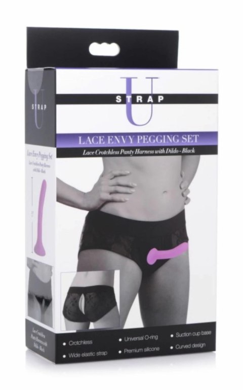 Envy Uprząż Intymna z Anatomicznym Modelem L/XL Czarna 12,7 cm Envy Uprząż Intymna z Anatomicznym Modelem L/XL Czarna 12,7 cm