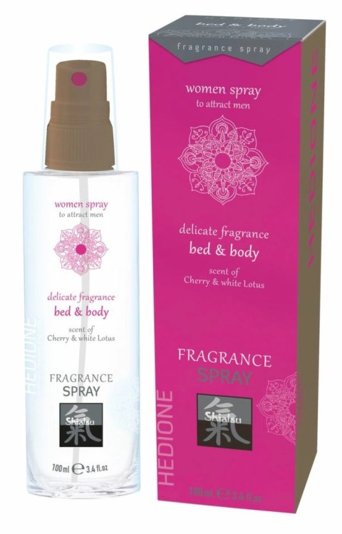 HOT Pheromone Spray Cherry & White Lotus - zapach do ciała i pościeli 60ml HOT Pheromone Spray Cherry & White Lotus - zapach do ciała i pościeli 60ml