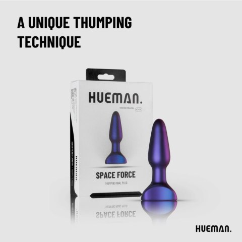 Hueman Space Force - Wibrująca i Ruchoma Zatyczka Anatomiczna, silikonowa Hueman Space Force - Wibrująca i Ruchoma Zatyczka Anatomiczna, silikonowa