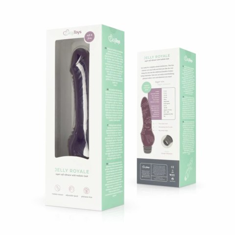 Jelly Royale Fioletowy Model Wibrujący z Anatomiczną Teksturą 22 cm Jelly Royale Fioletowy Model Wibrujący z Anatomiczną Teksturą 22 cm