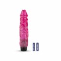 Jelly Supreme Wibrator Anatomiczny Rożowy z Brokatem 21 cm
