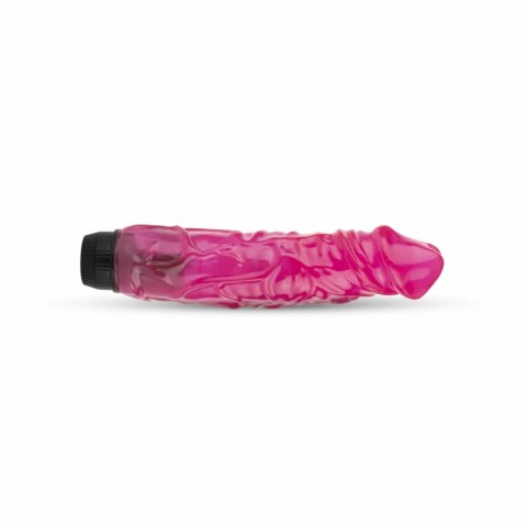 Jelly Supreme Wibrator Anatomiczny Rożowy z Brokatem 21 cm Jelly Supreme Wibrator Anatomiczny Rożowy z Brokatem 21 cm