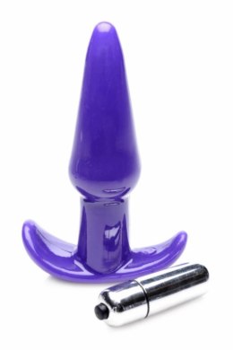 Nexus Plug wibrujący silikonowy fioletowy wodoodporny 10,5 cm