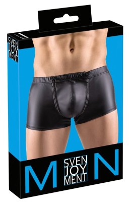 Svenjoyment Bokserki Matowe 2XL z Odpinaną Kieszonką, Czarne