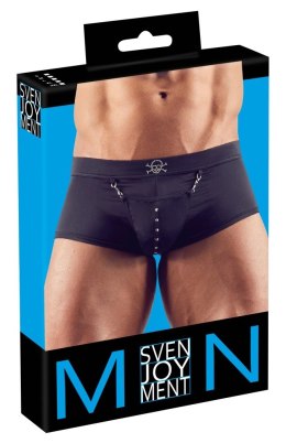 Svenjoyment Bokserki Męskie Pirackie Czarny 2XL z Kieszonką i Karabińczykiem