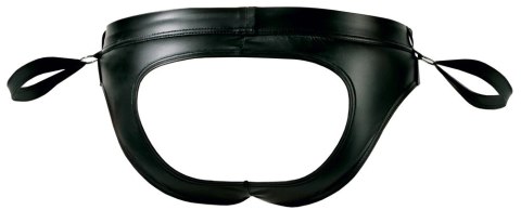 Svenjoyment Bondage Slipy męskie bez tyłu z mankietami czarne mat M Svenjoyment Bondage Slipy męskie bez tyłu z mankietami czarne mat M