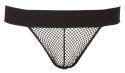 Svenjoyment Jockstrap Męskie Siateczkowe Figi Bez Tyłu Czarne XL