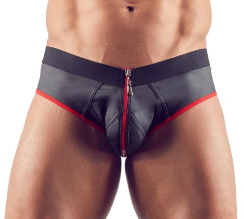 Svenjoyment Jockstrap czarno-czerwony L z zamkiem i otwartym tyłem Svenjoyment Jockstrap czarno-czerwony L z zamkiem i otwartym tyłem