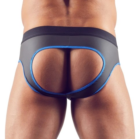 Svenjoyment Jockstrap męski L czarno-niebieski, otwarty tył, zamek Svenjoyment Jockstrap męski L czarno-niebieski, otwarty tył, zamek