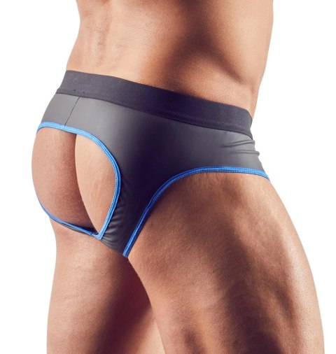 Svenjoyment Jockstrap męski L czarno-niebieski, otwarty tył, zamek Svenjoyment Jockstrap męski L czarno-niebieski, otwarty tył, zamek