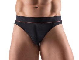 Svenjoyment Majtki męskie XL czarne z pomarańczowym paskiem Organic Cotton