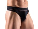 Svenjoyment Majtki męskie S czarne z pomarańczowym pasem Organic Cotton
