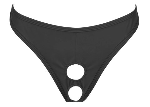 Svenjoyment Showmaster Stringi męskie XL z anatomicznymi otworami czarne Svenjoyment Showmaster Stringi męskie XL z anatomicznymi otworami czarne