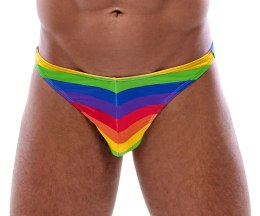 Svenjoyment Stringi męskie Rainbow Comfort S kolorowe paski