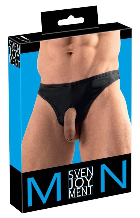 Svenjoyment Stringi męskie Showmaster z otworami, matowe, rozmiar M Svenjoyment Stringi męskie Showmaster z otworami, matowe, rozmiar M