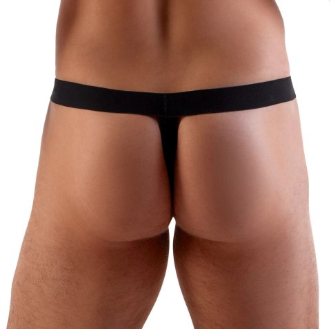 Svenjoyment Stringi męskie czerwone L/XL z otworem, połysk, elastyczne Svenjoyment Stringi męskie czerwone L/XL z otworem, połysk, elastyczne