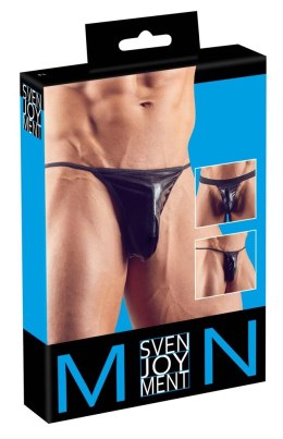 Svenjoyment Zestaw 3 Par Stringow Męskich Czarny Wetlook S-L