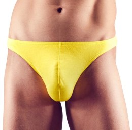 Svenjoyment Zestaw 3 męskich stringow bawełnianych XL żołty/niebieski/czarny