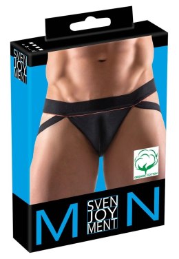 Svenjoyment męskie majtki z paskami czarne S bawełna organiczna