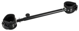 ZADO Czarna regulowana rozporka z mankietami na nogi, skora, 35-60 cm