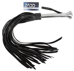 ZADO Pejcz skorzany szerokie paski stalowy uchwyt 73 cm czarny