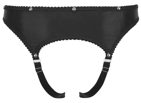 ZADO Skorzane Stringi Otwarte XL Czarna Nappa Regulacja i Nity ZADO Skorzane Stringi Otwarte XL Czarna Nappa Regulacja i Nity