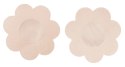 Cottelli ACCESSOIRES Naklejki Kwiatowe Beżowe 7cm 6 Par Tekstylne