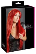 Cottelli ACCESSOIRES Peruka Długa Prosta Czerwona Regulowana 80cm