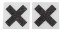Cottelli Accessories - Naklejki dekoracyjne czarne X 5,9x5,9cm