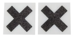 Cottelli Accessories - Naklejki dekoracyjne czarne X 5,9x5,9cm