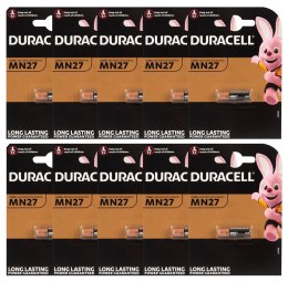 Duracell 27A Bateria alkaliczna 12V 10 sztuk - długotrwała moc