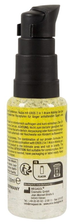 EROS Care & Delay żel intymny 2w1 z pantenolem i miętą 30 ml