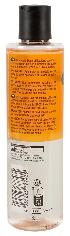 EROS Lubrykant 2w1 Opoźniający i Do Aplikacji Intymnej 250 ml EROS Lubrykant 2w1 Opoźniający i Do Aplikacji Intymnej 250 ml