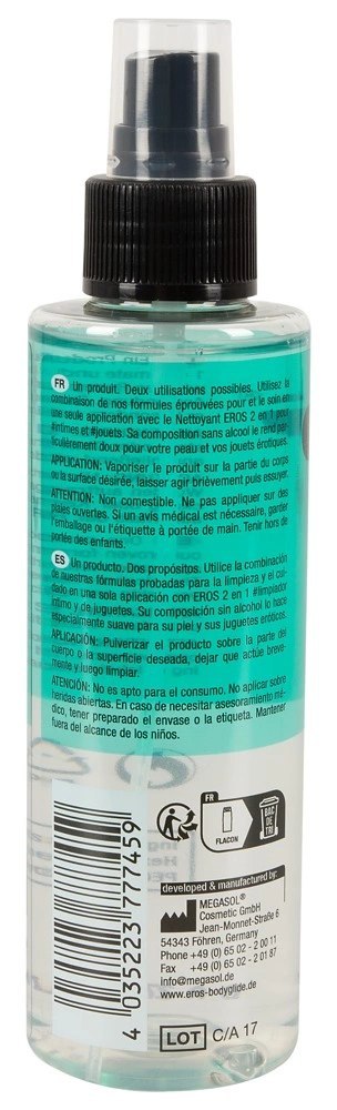 EROS Spray do dezynfekcji bezzapachowy 150ml do akcesoriow i skory EROS Spray do dezynfekcji bezzapachowy 150ml do akcesoriow i skory
