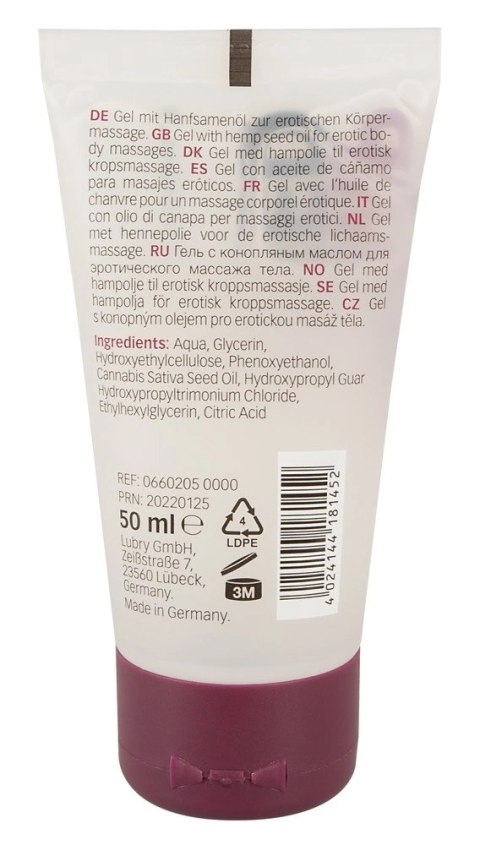 Just Play Hemp Seed żel intymny z olejem konopnym 50ml wegański Just Play Hemp Seed żel intymny z olejem konopnym 50ml wegański