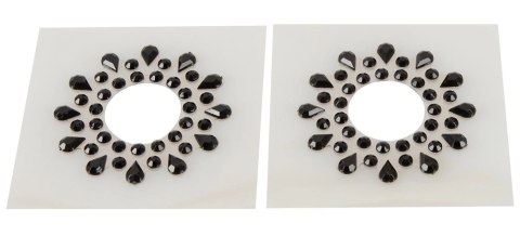 Magic Shiver Naklejki dekoracyjne z kamieniami, 10 sztuk, czarne 1,5 cm Magic Shiver Naklejki dekoracyjne z kamieniami, 10 sztuk, czarne 1,5 cm