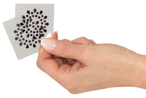 Magic Shiver Naklejki dekoracyjne z kamieniami, 10 sztuk, czarne 1,5 cm Magic Shiver Naklejki dekoracyjne z kamieniami, 10 sztuk, czarne 1,5 cm