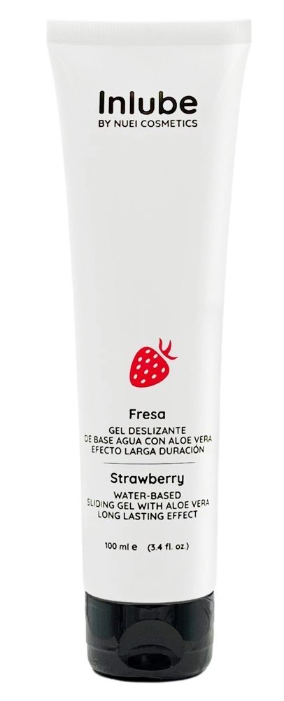 Nuei Inlube Water-Based Sliding-Gel Truskawkowy Lubrykant 100ml Wegański Nuei Inlube Water-Based Sliding-Gel Truskawkowy Lubrykant 100ml Wegański