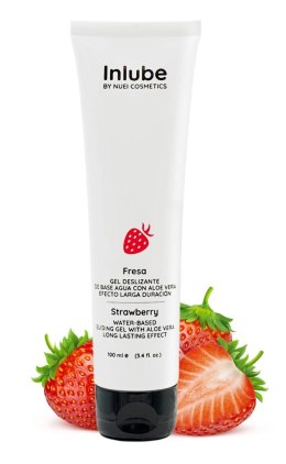 Nuei Inlube Water-Based Sliding-Gel Truskawkowy Lubrykant 100ml Wegański