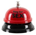 Orion Brand Dzwonek stołowy czerwony Ring for Fun 8 cm metalowy