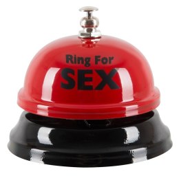 Orion Brand Dzwonek stołowy czerwony Ring for Fun 8 cm metalowy