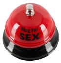 Orion Brand Dzwonek stołowy czerwony Ring for Fun 8 cm metalowy